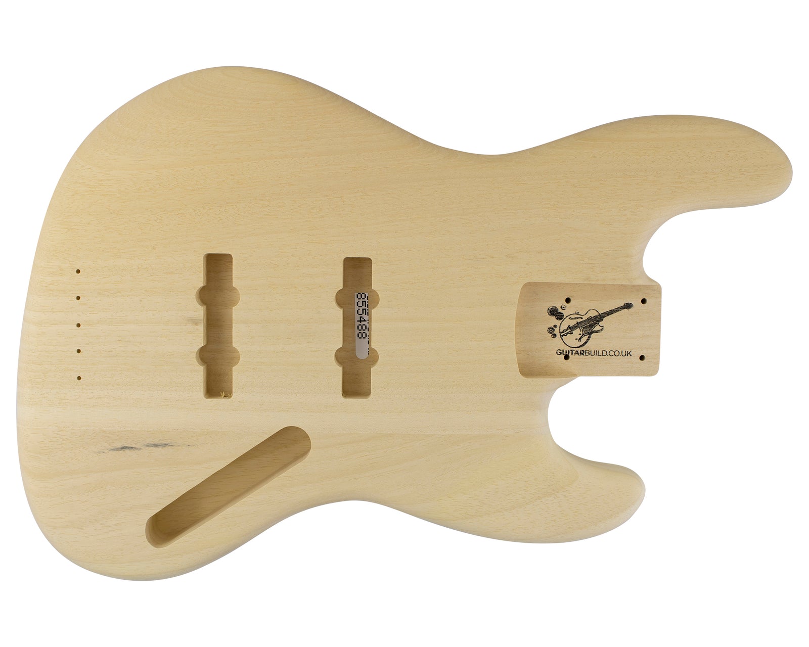 JB BODY 1960 2pc White Limba 1.8 Kg - 855488-Bass Bodies - In Stock-Guitarbuild