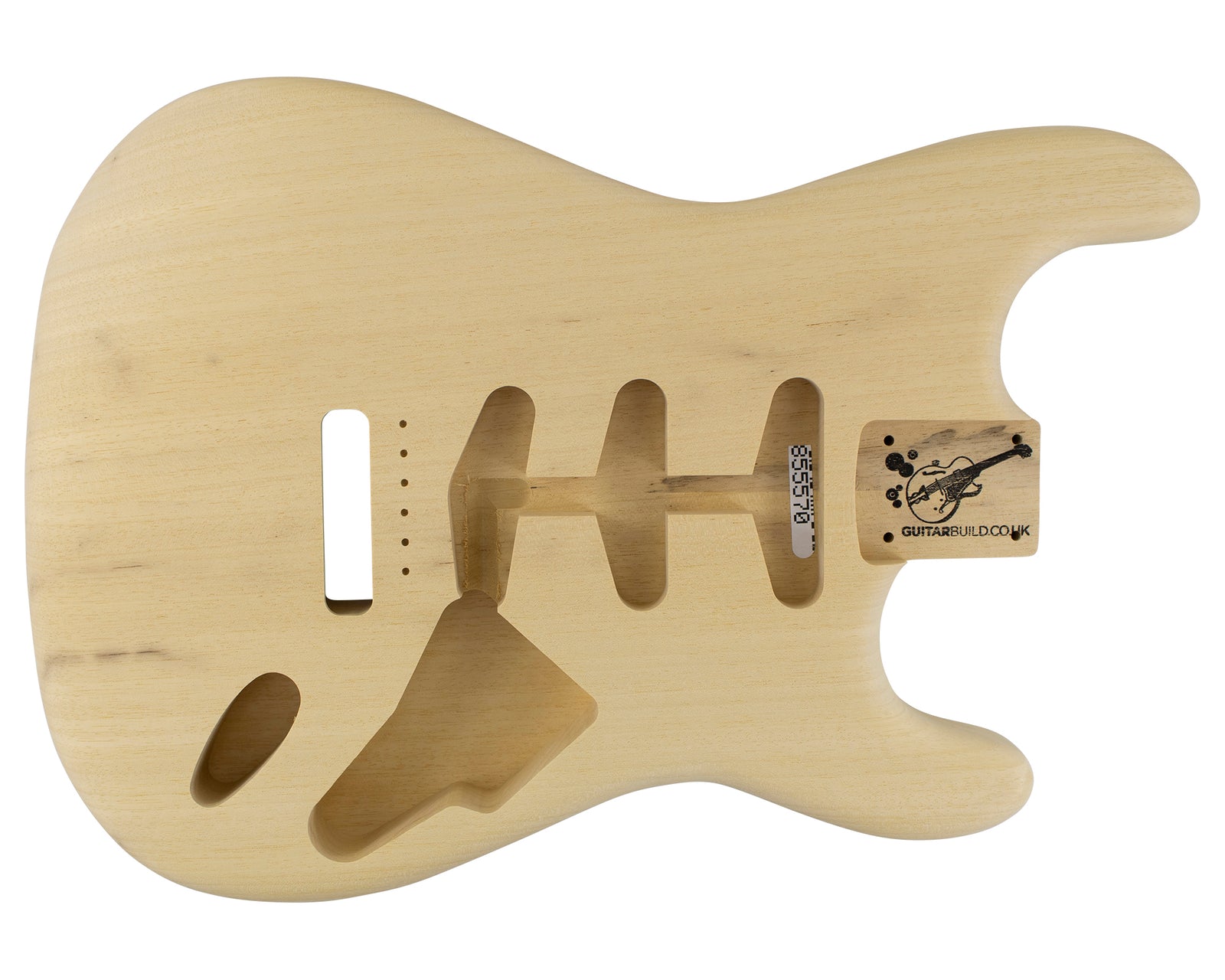 SC SSS BODY 2pc White Limba 1.4 Kg - 855570-Guitar Bodies - In Stock-Guitarbuild