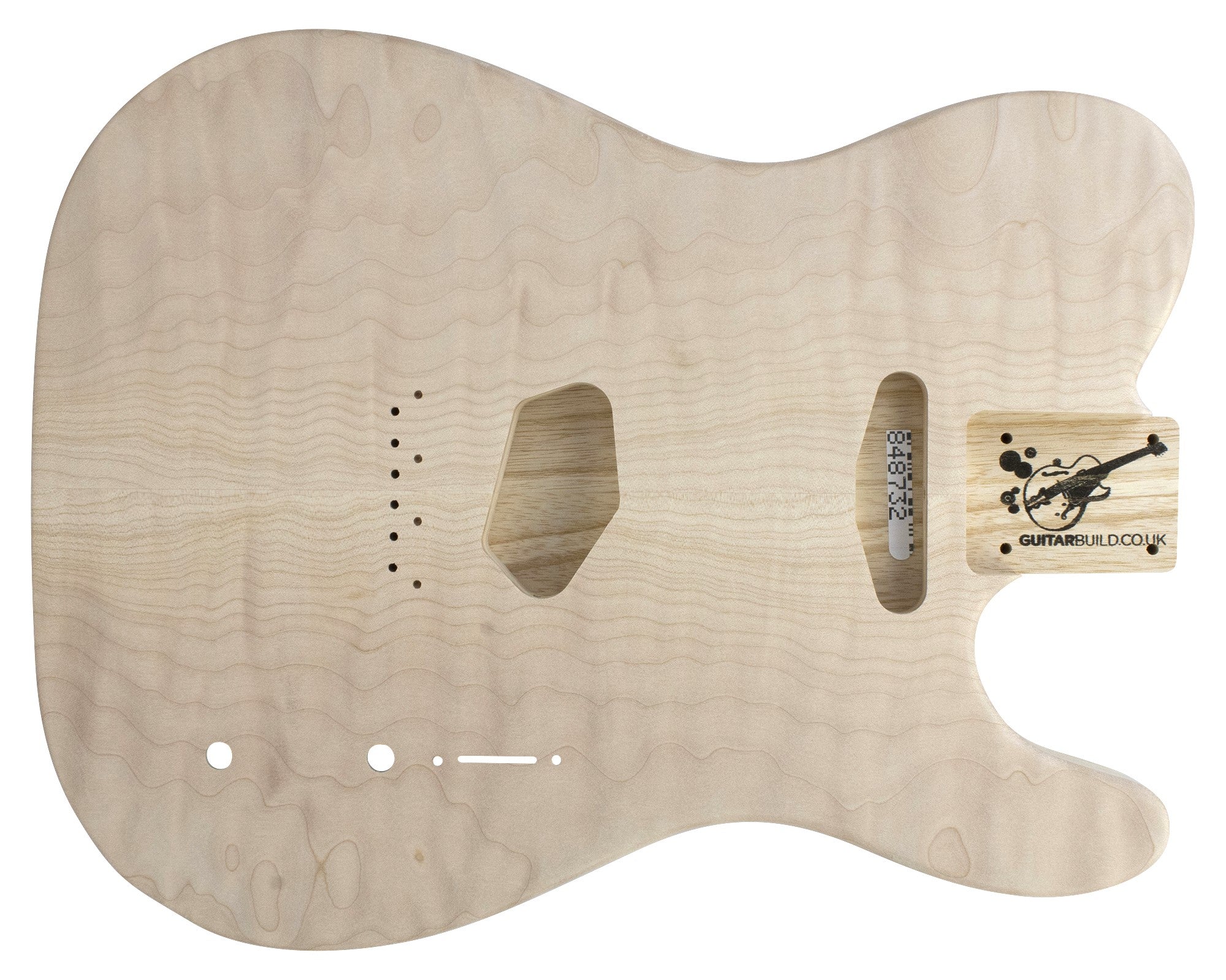TC BODY 2pc Swamp Ash (Quilted Maple Top) 1.7 Kg - 848732-Guitar Bodies - In Stock-Guitarbuild