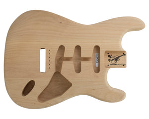 SC SSS BODY - 1950's 3pc Alder 1.9 Kg - 848534-Guitar Bodies - In Stock-Guitarbuild