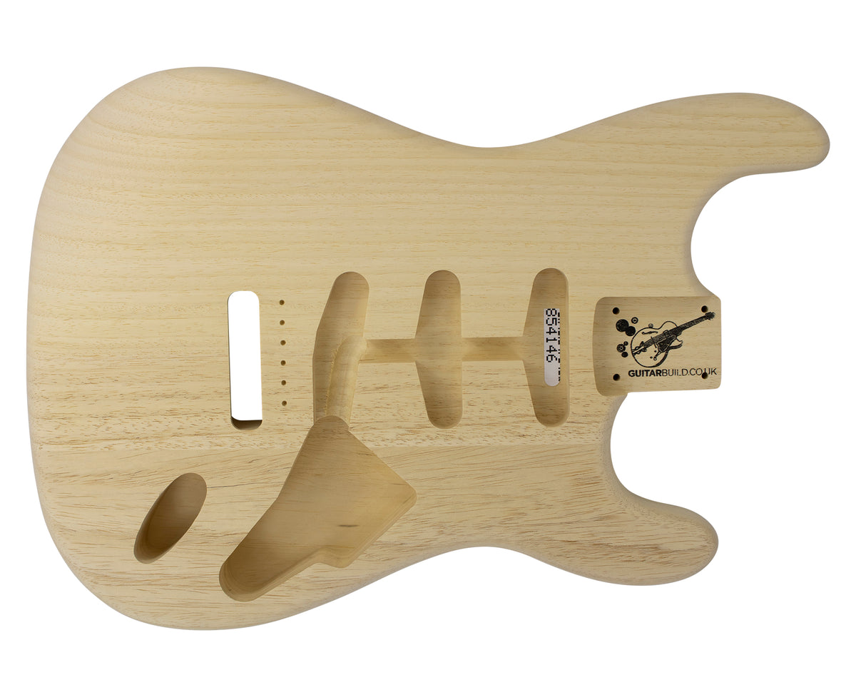 SC SSS BODY - 1960&#39;s 2pc White Limba 1.5 Kg - 854146-Guitar Bodies - In Stock-Guitarbuild