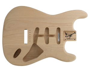 SC SSS BODY - 1950's 2pc Alder 1.9 Kg - 848541-Guitar Bodies - In Stock-Guitarbuild