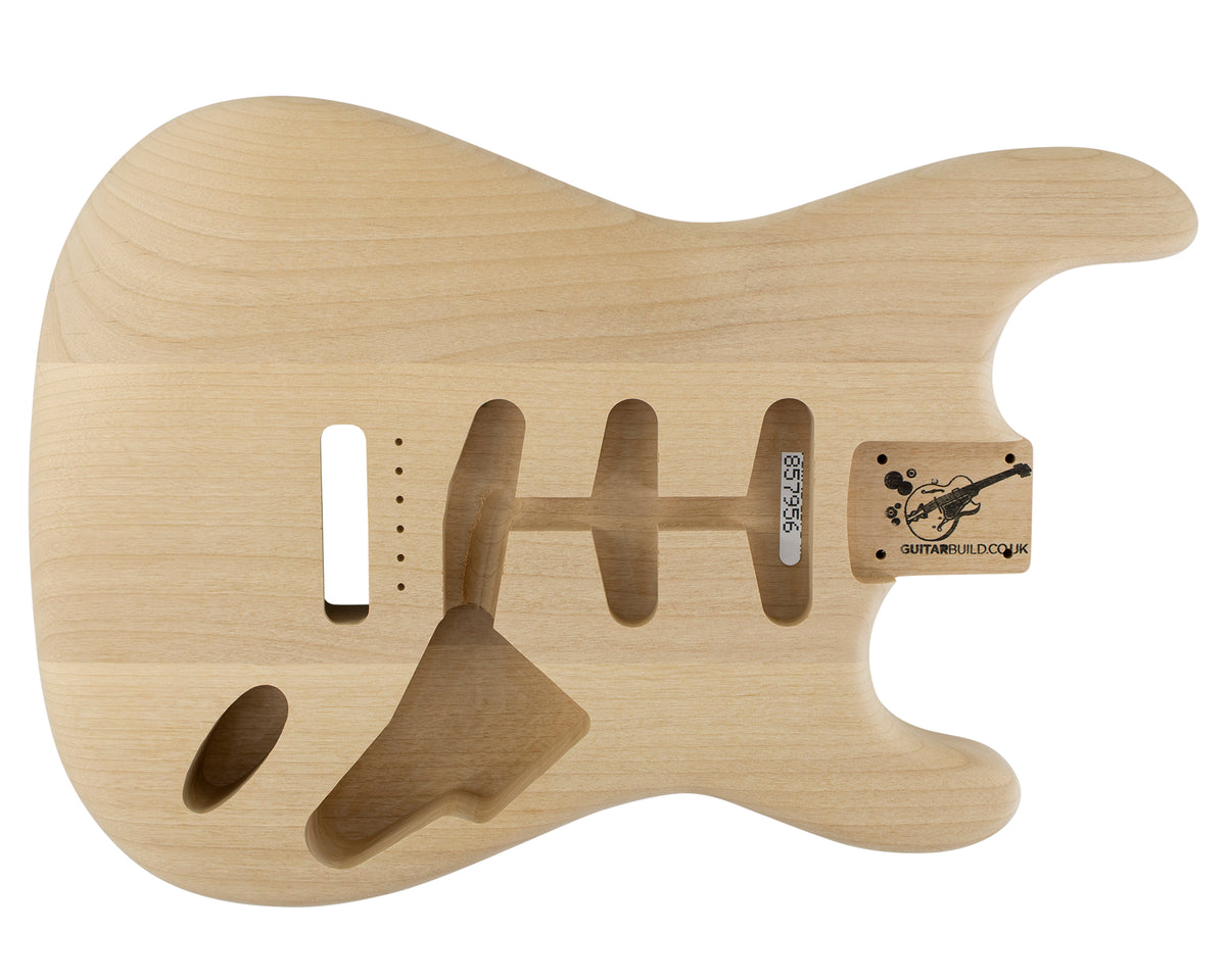SC SSS BODY - 1960's 3pc Alder 1.7 Kg - 857956-Guitar Bodies - In Stock-Guitarbuild