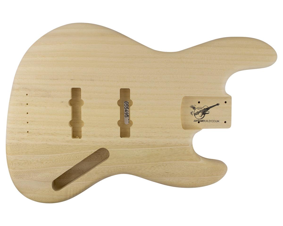 JB BODY 1960 2pc White Limba 2 Kg - 855495-Bass Bodies - In Stock-Guitarbuild