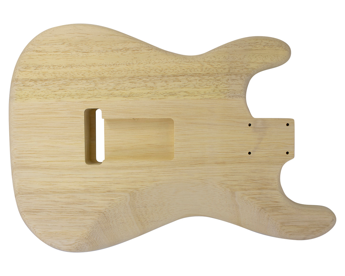 SC SSS BODY - 1950&#39;s 2pc White Limba 1.5 Kg - 855129-Guitar Bodies - In Stock-Guitarbuild
