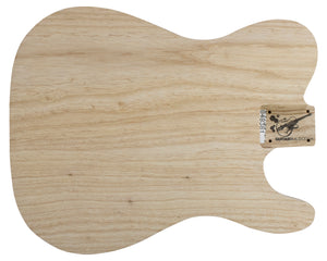 TC SHAPED WOOD BLANK 1pc Swamp Ash 2.3 Kg - 848381-Guitar Bodies - In Stock-Guitarbuild