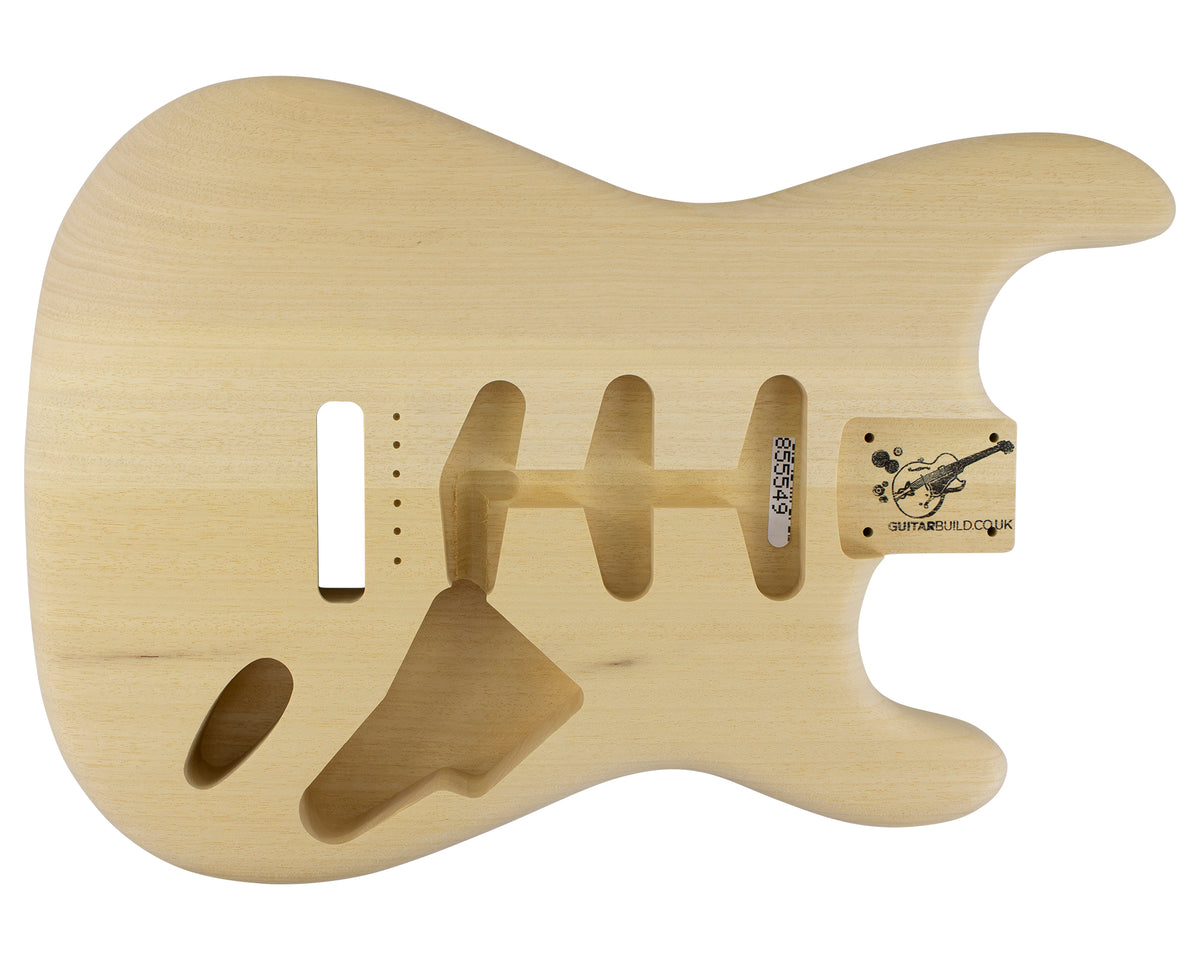 SC SSS BODY 2pc White Limba 1.6 Kg - 855549-Guitar Bodies - In Stock-Guitarbuild