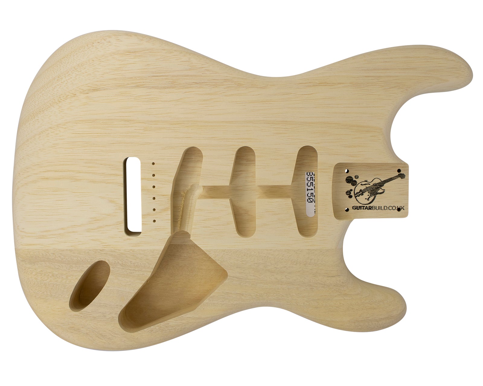 SC SSS BODY - 1950's 2pc White Limba 1.6 Kg - 855150-Guitar Bodies - In Stock-Guitarbuild