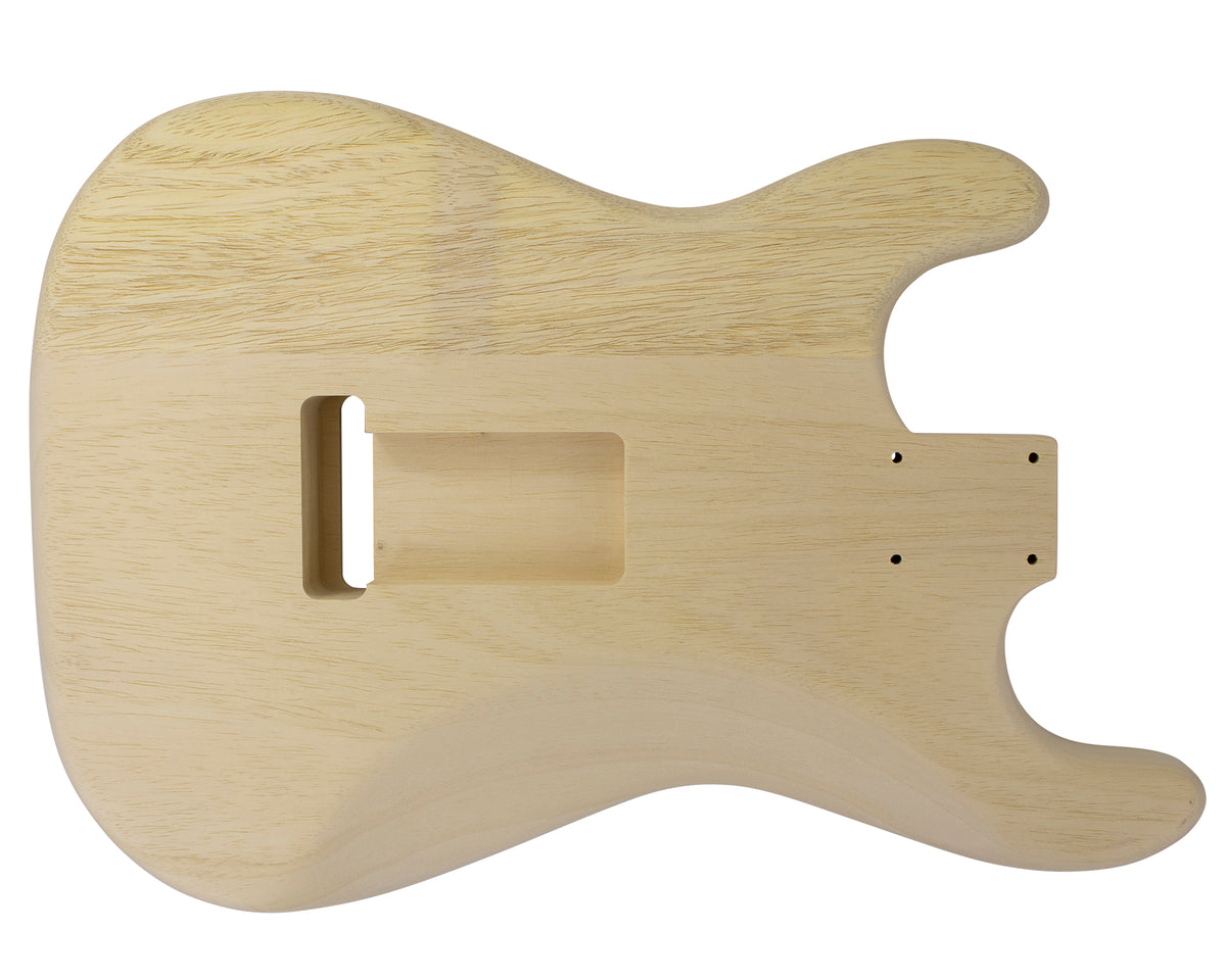 SC SSS BODY - 1960&#39;s 2pc White Limba 1.4 Kg - 855174-Guitar Bodies - In Stock-Guitarbuild