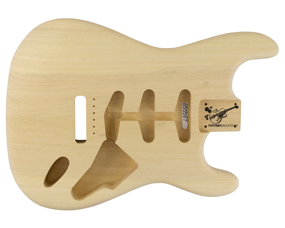 SC SSS BODY 2pc White Limba 1.8 Kg - 855587-Guitar Bodies - In Stock-Guitarbuild