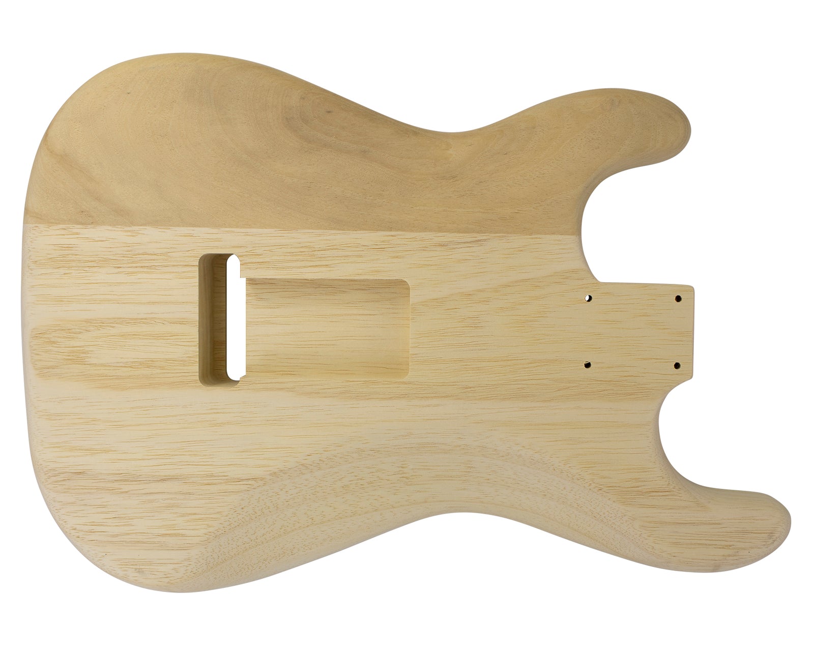 SC SSS BODY - 1960's 2pc White Limba 1.7 Kg - 855181-Guitar Bodies - In Stock-Guitarbuild