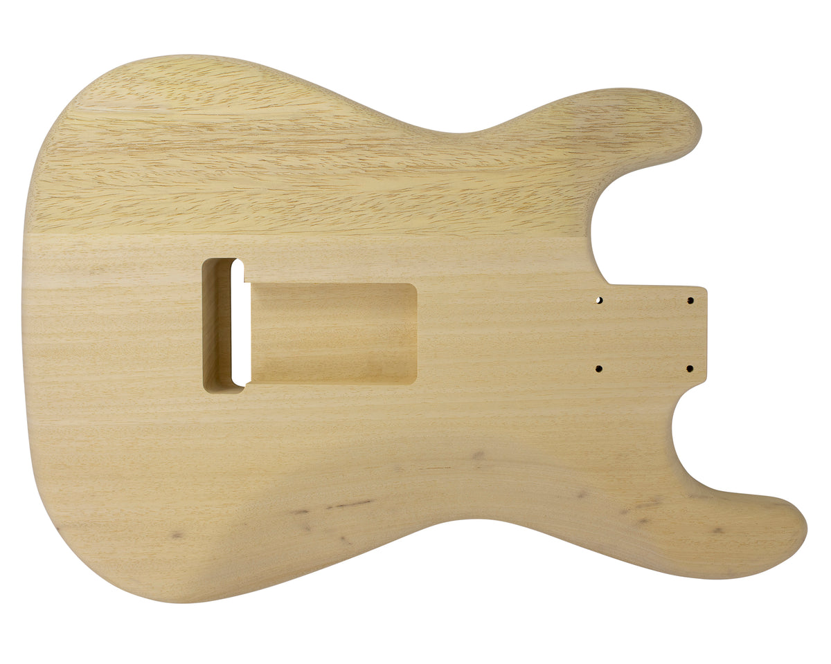SC SSS BODY - 1960&#39;s 2pc White Limba 1.6 Kg - 855198-Guitar Bodies - In Stock-Guitarbuild