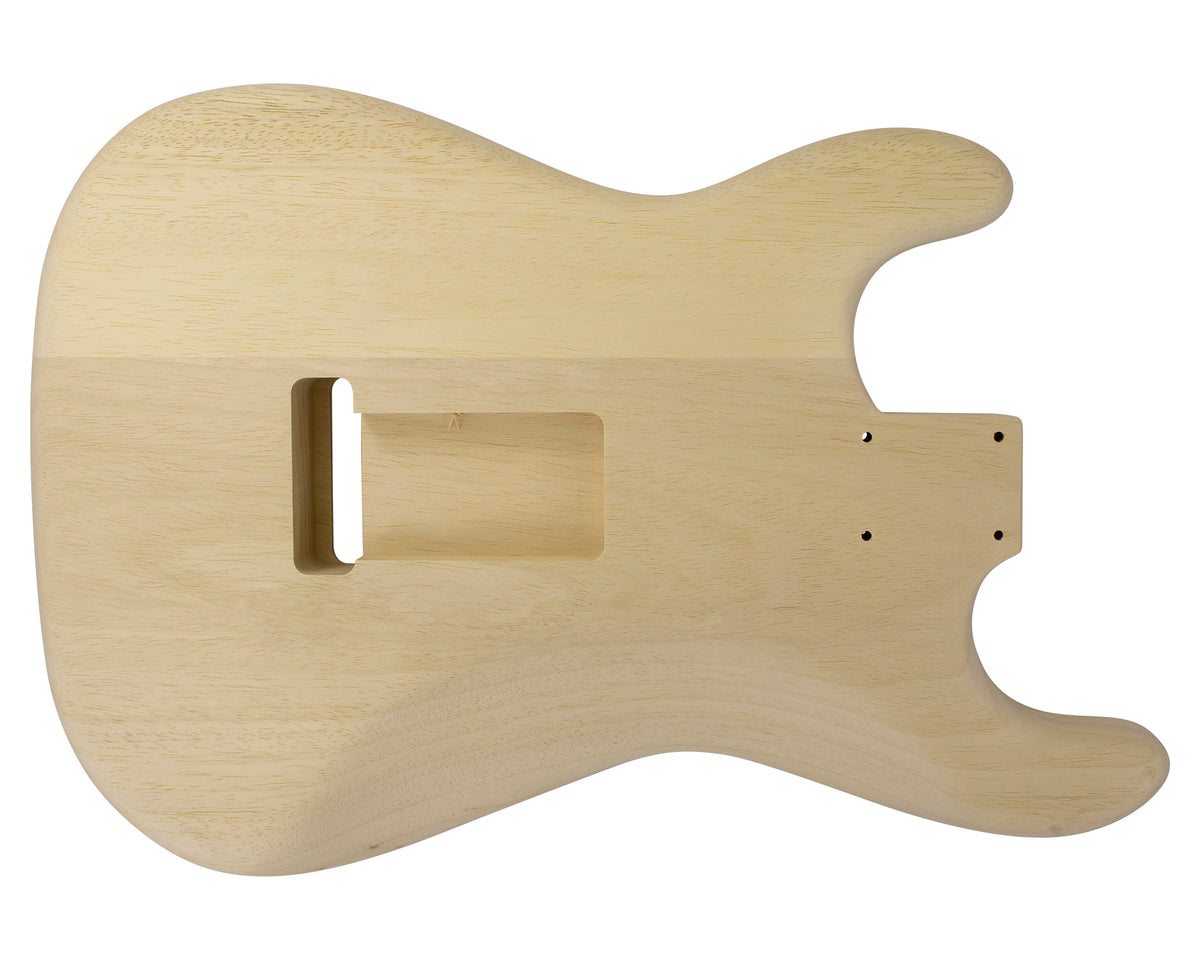 SC SSS BODY - 1960&#39;s 2pc White Limba 1.4 Kg - 855204-Guitar Bodies - In Stock-Guitarbuild