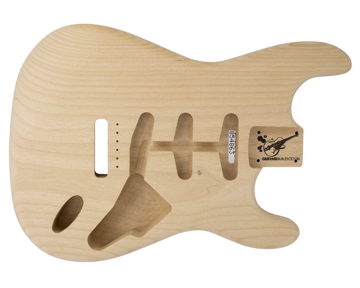 SC SSS BODY - 1960&#39;s 1pc Alder 1.8 Kg - 854863-Guitar Bodies - In Stock-Guitarbuild