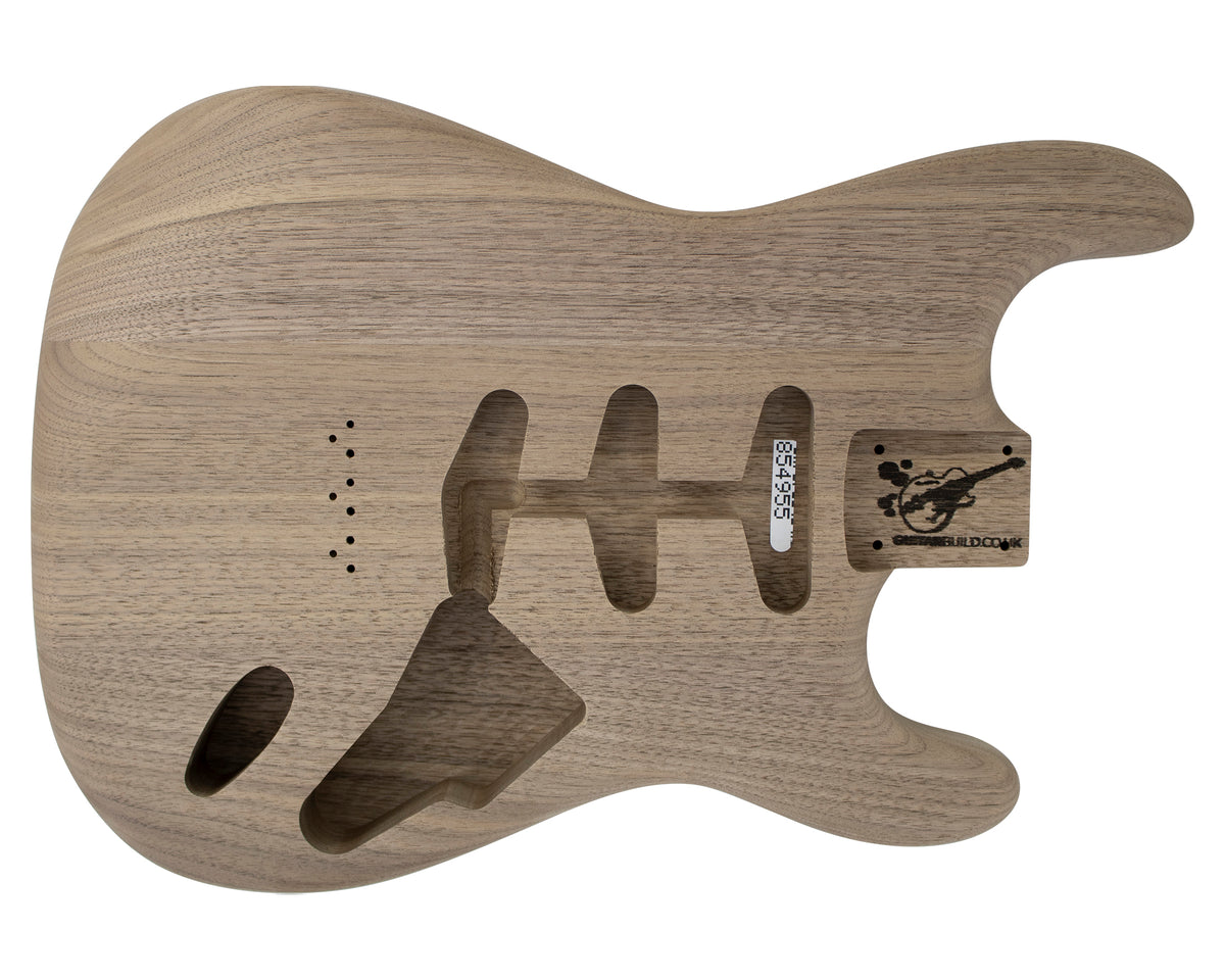 SC SSS BODY - HARDTAIL 3pc Walnut 2.1 Kg - 854955-Guitar Bodies - In Stock-Guitarbuild