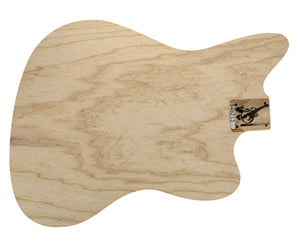 JM SHAPED WOOD BLANK 1pc Swamp Ash 2.3 Kg - 848213-Guitar Bodies - In Stock-Guitarbuild