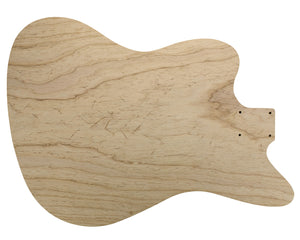 JM SHAPED WOOD BLANK 1pc Swamp Ash 2.3 Kg - 848213-Guitar Bodies - In Stock-Guitarbuild