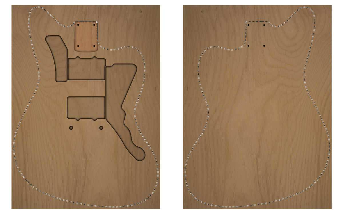 JM BODY WOOD BLANK CUSTOMISABLE-Customisable Wood Blank-Guitarbuild