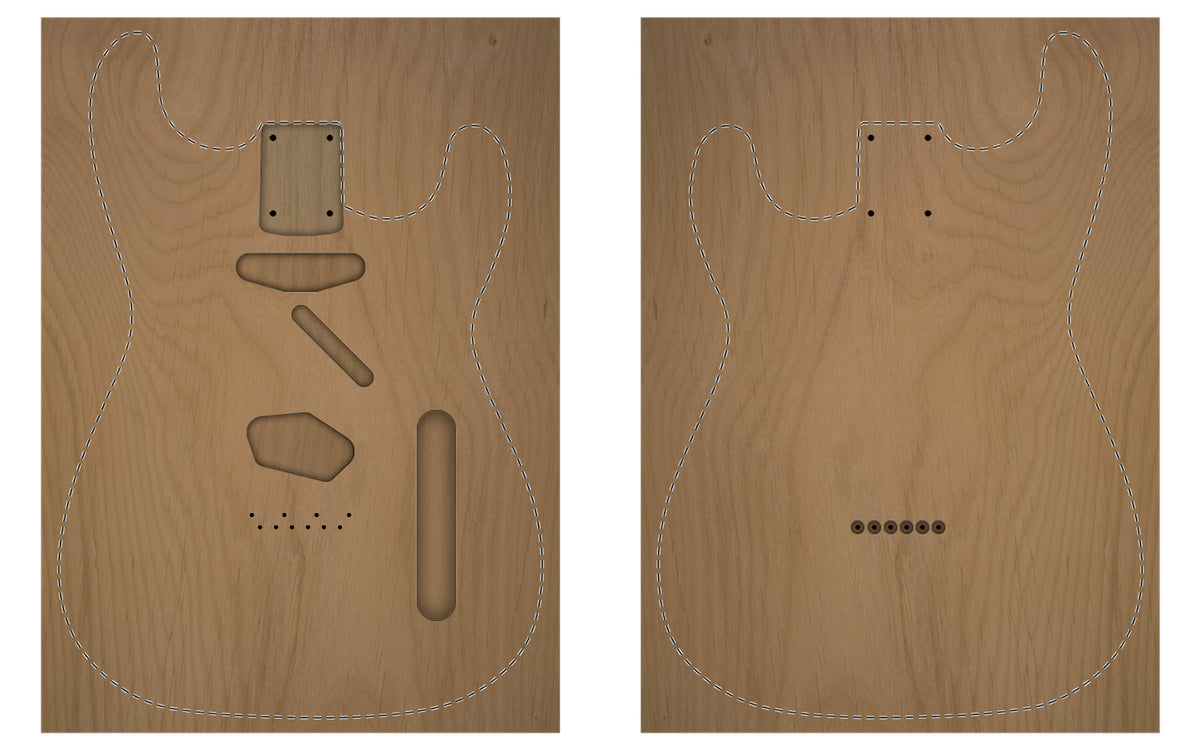SC BODY WOOD BLANK CUSTOMISABLE-Customisable Wood Blank-Guitarbuild