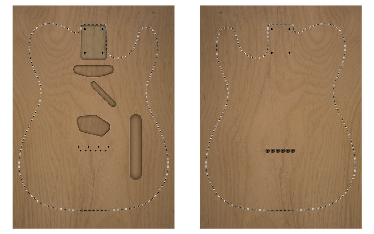 TC BODY WOOD BLANK CUSTOMISABLE-Customisable Wood Blank-Guitarbuild