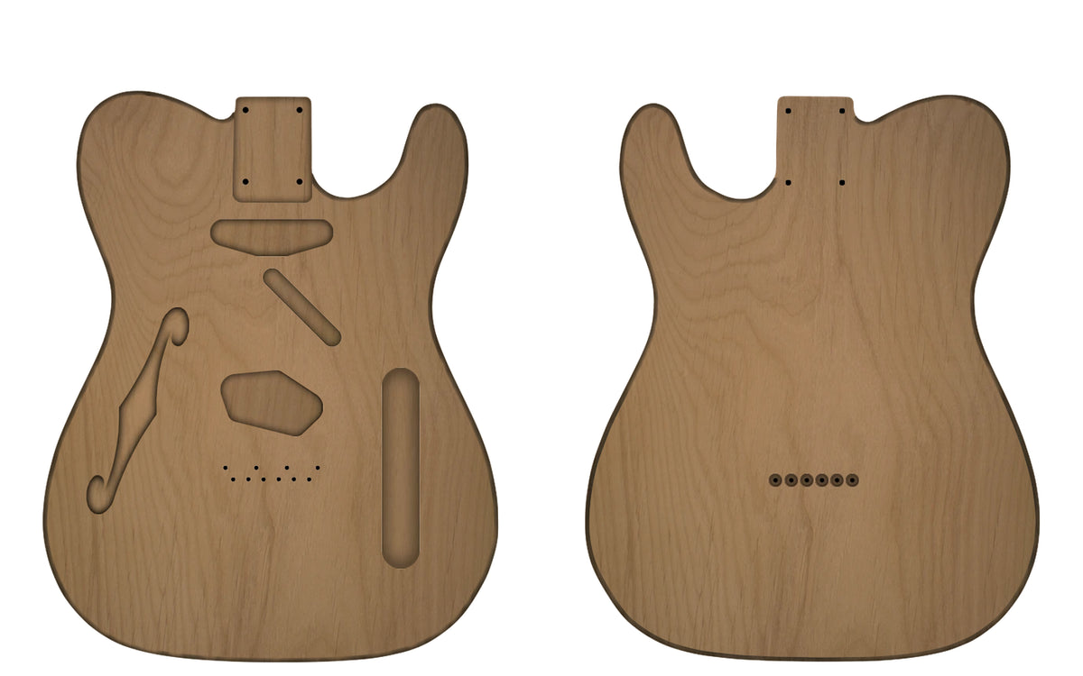 TC CUSTOMISABLE Thinline-Guitar Bodies - Customisable-Guitarbuild