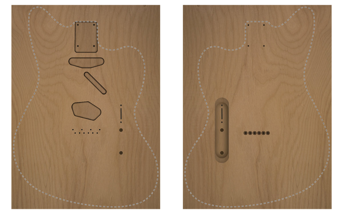 TM BODY WOOD BLANK CUSTOMISABLE-Customisable Wood Blank-Guitarbuild