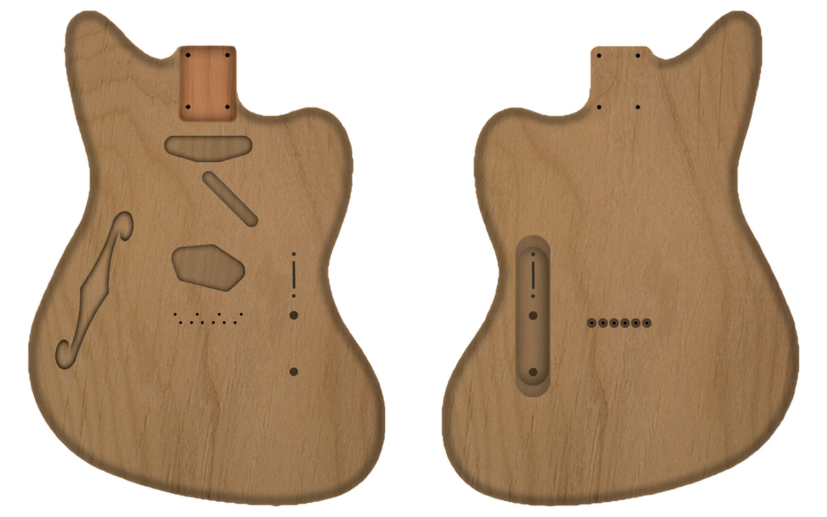 TM CUSTOMISABLE THINLINE-Guitar Bodies - Customisable-Guitarbuild