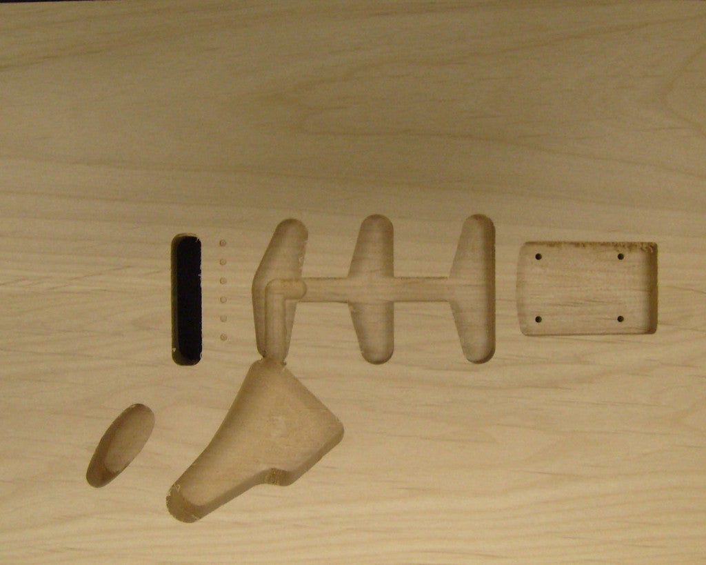 Pre routed on sale guitar body blanks