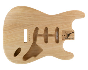 SC SSS BODY - 1970's 3pc Swamp Ash 1.7 Kg - 833479-Guitar Bodies - In Stock-Guitarbuild