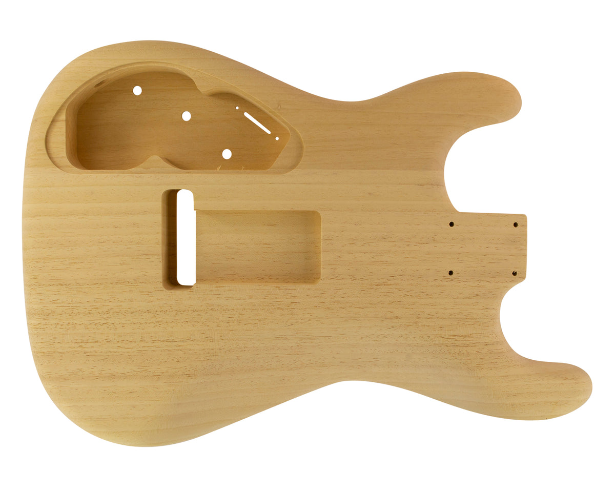 SC SSS BODY - NSP 3pc White Limba 1.5 Kg - 838313-Guitar Bodies - In Stock-Guitarbuild