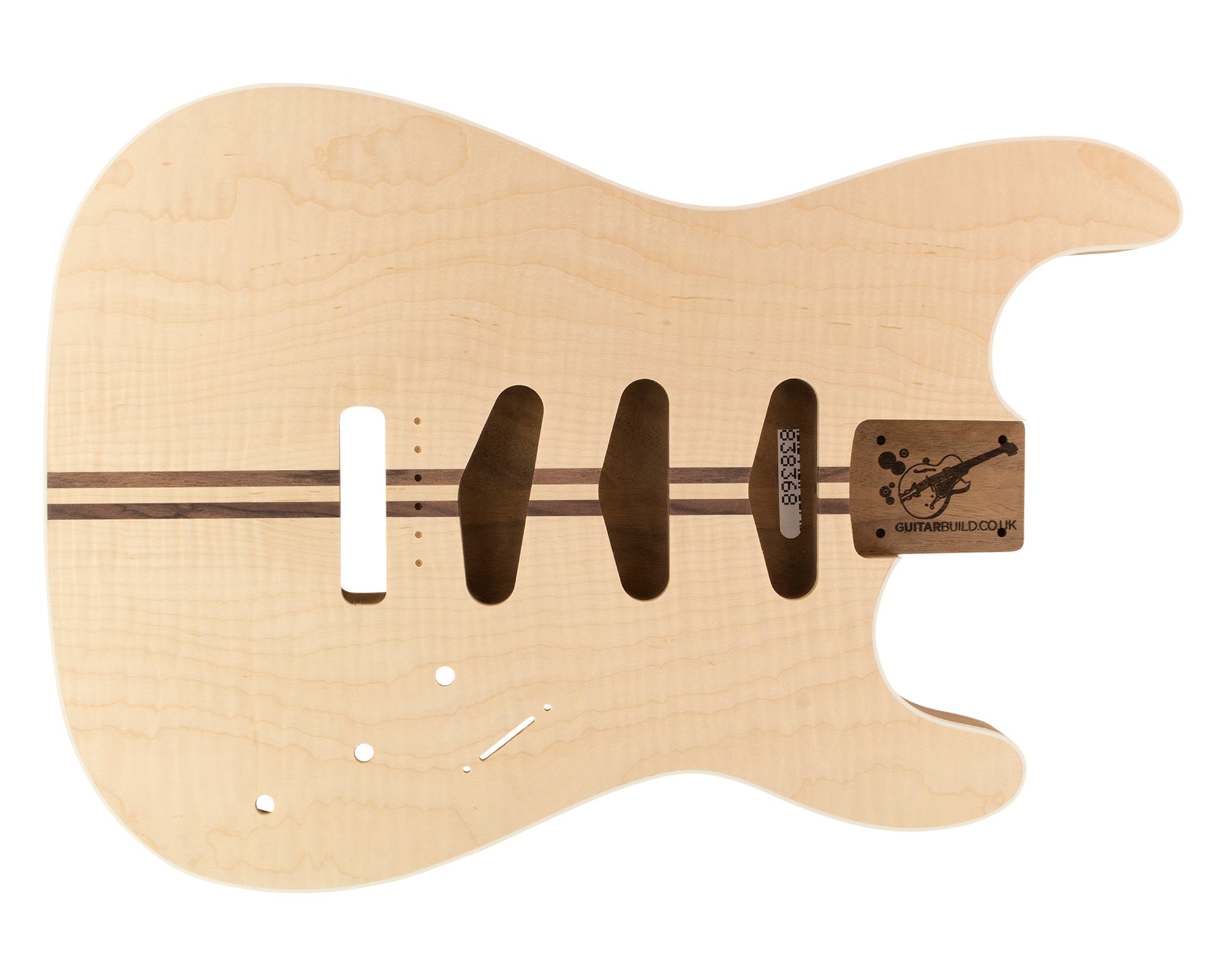 SC SSS BODY NSP 2pc Walnut Flame Maple Top 2.4 Kg 838368