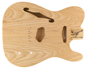 TC BODY - HOLLOW REAR - THINLINE 2pc Swamp Ash 1.7 Kg - 840842-Guitar Bodies - In Stock-Guitarbuild