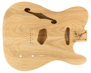 TC BODY - HOLLOW REAR - THINLINE 2pc Swamp Ash 1.5 Kg - 840873-Guitar Bodies - In Stock-Guitarbuild
