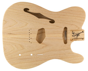 TC BODY - HOLLOW REAR - THINLINE 2pc Swamp Ash 1.5 Kg - 840897-Guitar Bodies - In Stock-Guitarbuild