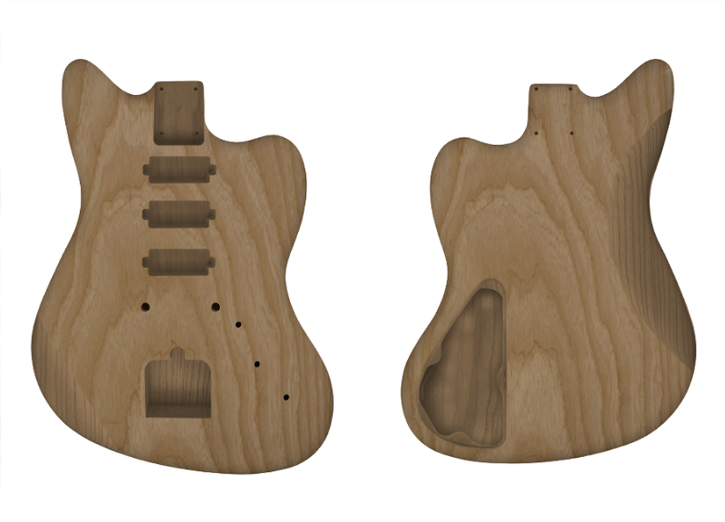 JM CUSTOMISABLE THINLINE-Guitar Bodies - Customisable-Guitarbuild