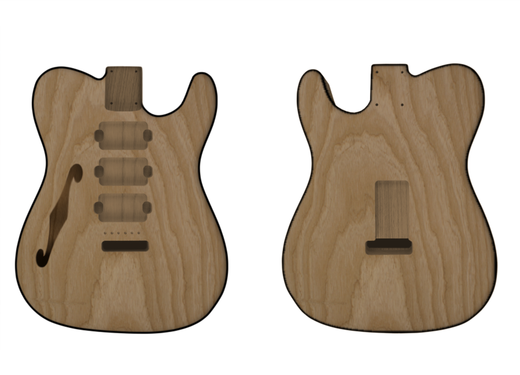 TC CUSTOMISABLE - Thinline-Guitar Bodies - Customisable-Guitarbuild